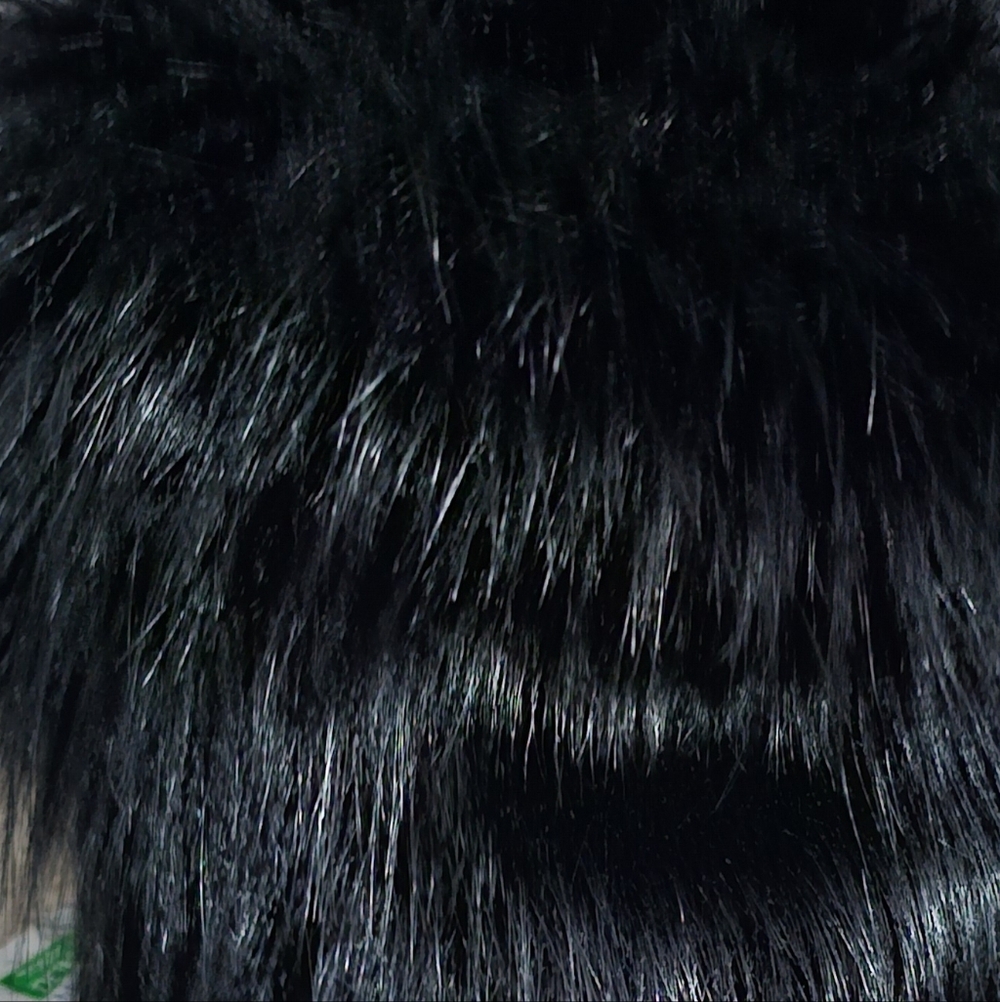 Black Faux Fur Boot Covers